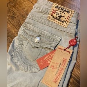 Size 27 True Religion Jodie sage green pants